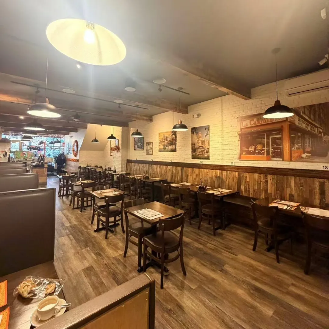 Interior dining space at La Caridad 72, a Asian Restaurant in New York
